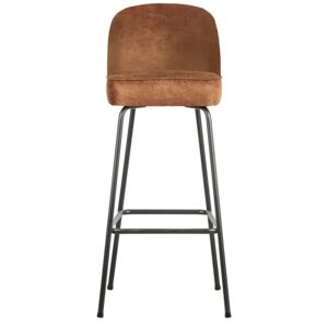 Hoorns Koňakově hnědá čalouněná barová židle Tergi 103 cm