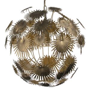 Hoorns Mosazné kovové závěsné světlo Thistle 55 cm