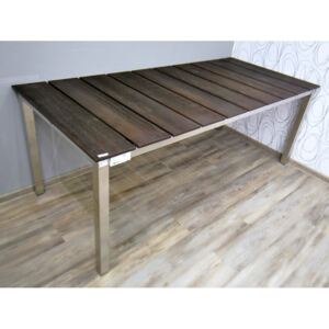 Zahradní stůl TEAKLINE PREMIUM I 17758A 75x200x90 cm teakové dřevo nerez