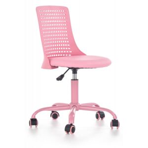 Halmar PURE dětská otočná židle růžová