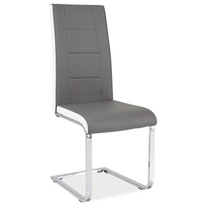 Židle HEAS H-629, 103x42x43, šedá/bílá