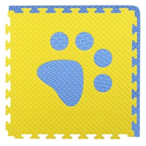 Pěnový BABY koberec - modrá,žlutá 1 díl