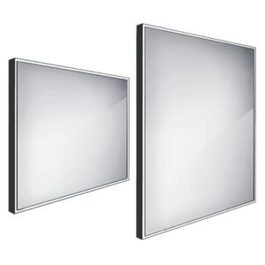 Nimco Zrcadlo s LED podsvícením 80x70cm, černá, ZPC 13003-90