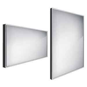 Nimco Zrcadlo s LED podsvícením 120x70cm, černá, ZPC 13006-90