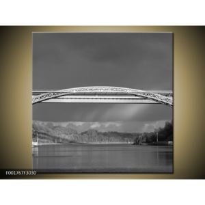 Černobílý obraz velkého mostu (F001767F3030)