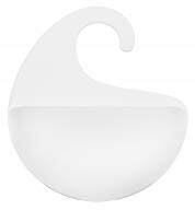 SURF XS koupelnový držák, box na sprchový gel, šampon a kde co, bílý KOZIOL (Barva bílá neprůhledná)
