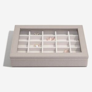 Stackers Box na šperky Taupe Classic Trinket Layer & Glass Lid | šedobéžová