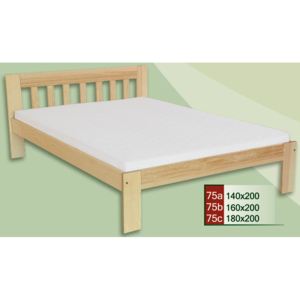 Manželská postel CLASSIC 75 z masivu borovice