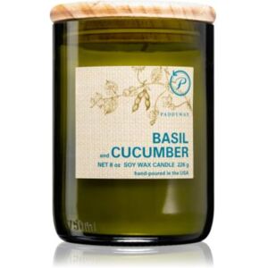 Paddywax Eco Green Basil & Cucumber vonná svíčka 226 g