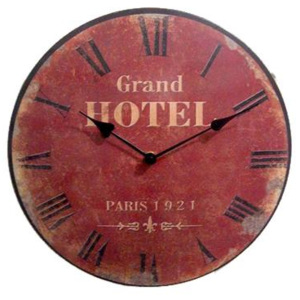 Kovové hodiny na zeď Grand Hotel 48836581