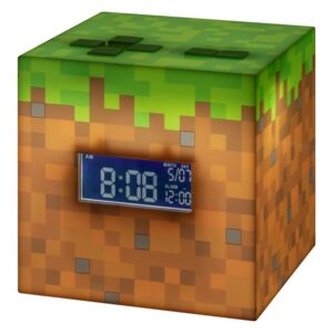 Digitální plastový budík Minecraft: Kostka (30 x 30 cm)