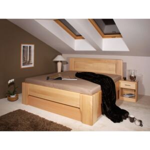 Kolacia Design postel OLYMPIA 3 Povrchová úprava: olej č. 6 - ořech, Rozměry ( šířka x délka): 160 x 200 cm
