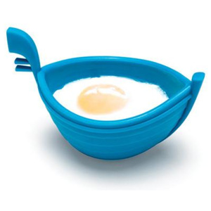 Gondola/ miska na vaření zastřeného vejce EGGONDOLA OTOTO Design (Barva -tyrkysová, silikon)