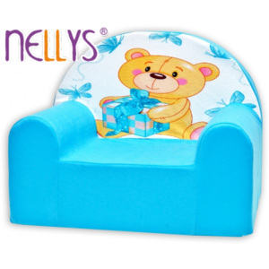 Dětské křeslo Nellys - Míša Nellys v modrém