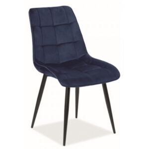 Jídelní židle Chic Velvet modrá