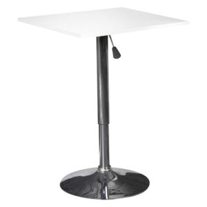 Design Barový stolek QBIK - seřízení výšky, MDF, chrom - výběr barev