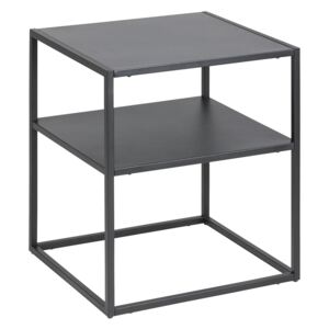 Noční stolek kovový Lyfte, 45 cm, černá