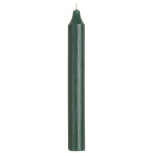 Vysoká svíčka Rustic Dark Green 18 cm - set 3ks