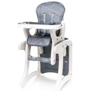 Jídelní židlička plastová 4Baby Fashion Grey