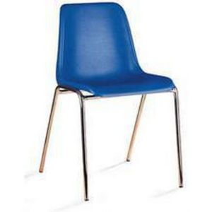 Plastová jídelní židle Linda, modrá
