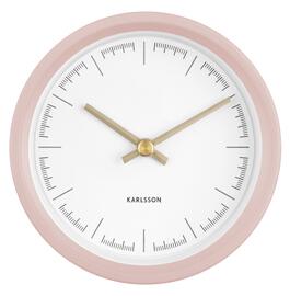 Nástěnné hodiny pogumované Dense 12,5 cm Karlsson (Barva- růžová)