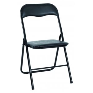 Mørtens Furniture Skládací židle Eliza, 81 cm, černá