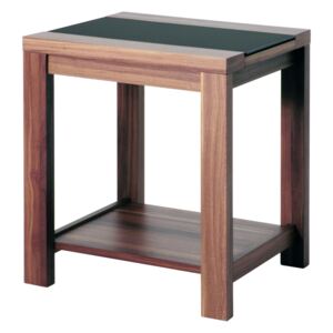Mørtens Furniture Konferenční stolek Aldo I., 50 cm, ořech / černá