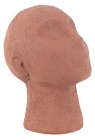 Socha hlavy s krkem, koukající nahoru Face Art UP 22,8 cm Present Time (Barva-terakotově oranžová)