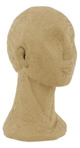 Socha hlavy s krkem Face art 24,5 cm Present Time (Barva-pískově hnědá)