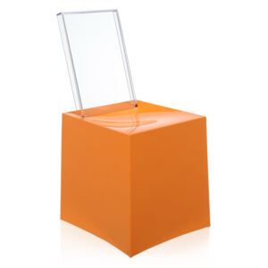 Kartell - Židle Miss Less - oranžová, transparentní