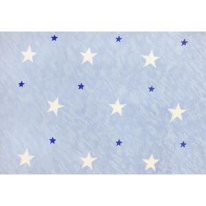 Darré bavlněná látka Hvězdy modré š.160 bavlna