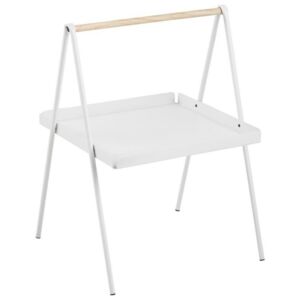 Odkládací stolek Lopes 42x50 cm, kov, bílá