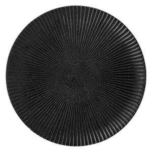 Bloomingville Černý kameninový talíř Neri - 18 cm