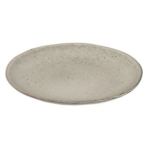 Broste talíř NORDIC SAND pískový, kamenina, může být různá, P.20 cm, V.2,2 cm