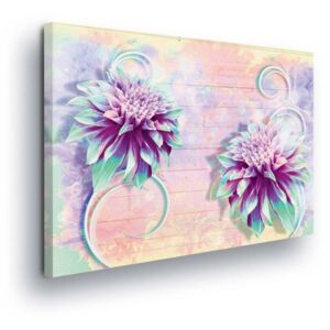 Obraz na plátně - Magické Fialové Květy 80x60 cm