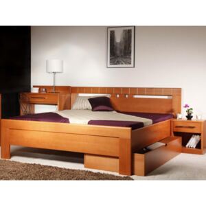Kolacia Design postel ARLETA 1 Povrchová úprava: olej č. 6 - ořech, Rozměry ( šířka x délka): 160 x 200 cm