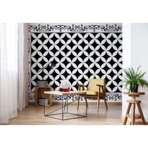 GLIX Fototapeta - Black And White Pattern II. Papírová tapeta - 184x254 cm