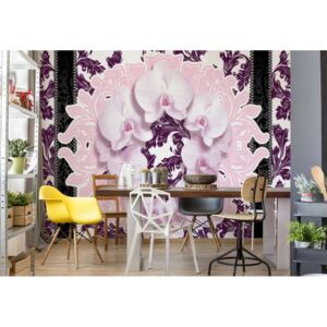 Fototapeta - Luxury Floral Design Orchids Pink IV. Papírová tapeta - 184x254 cm