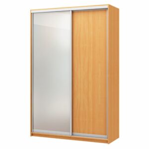 KAIRA skříň s posuvnými dveřmi - š. 180 cm Povrchová úprava: Bílá platina