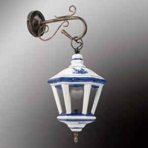 Nástěnné světlo Viola s lucernou z keramiky