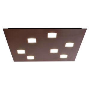 Fabbian Quarter - hnědé LED stropní svítidlo 7zdr