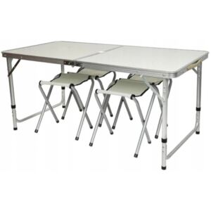 Azar Campingový stůl skládací + 4 x židle