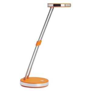 Trendová LED stolní lampa Puck oranžová