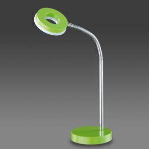 Zelená stolní lampa LED Rennes