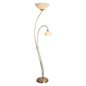 Stojací lampa Capri 2zdrojová krémová/bronz
