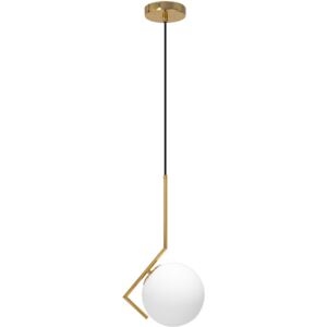 TOOLIGHT - Moderní skleněná závěsná stropní lampa zlatá