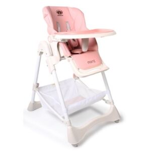 Moni Dětská jídelní židlička Chocolate - růžová