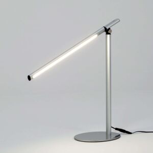 LED stolní lampa Kolja, stříbrná šedá