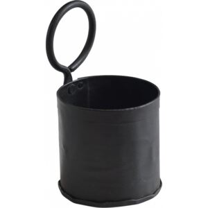Kovový kbelík - černý