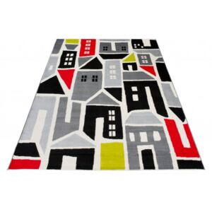 Dětský kusový koberec XENO 33522/170 Město vícebarevný Rozměr: 160x225